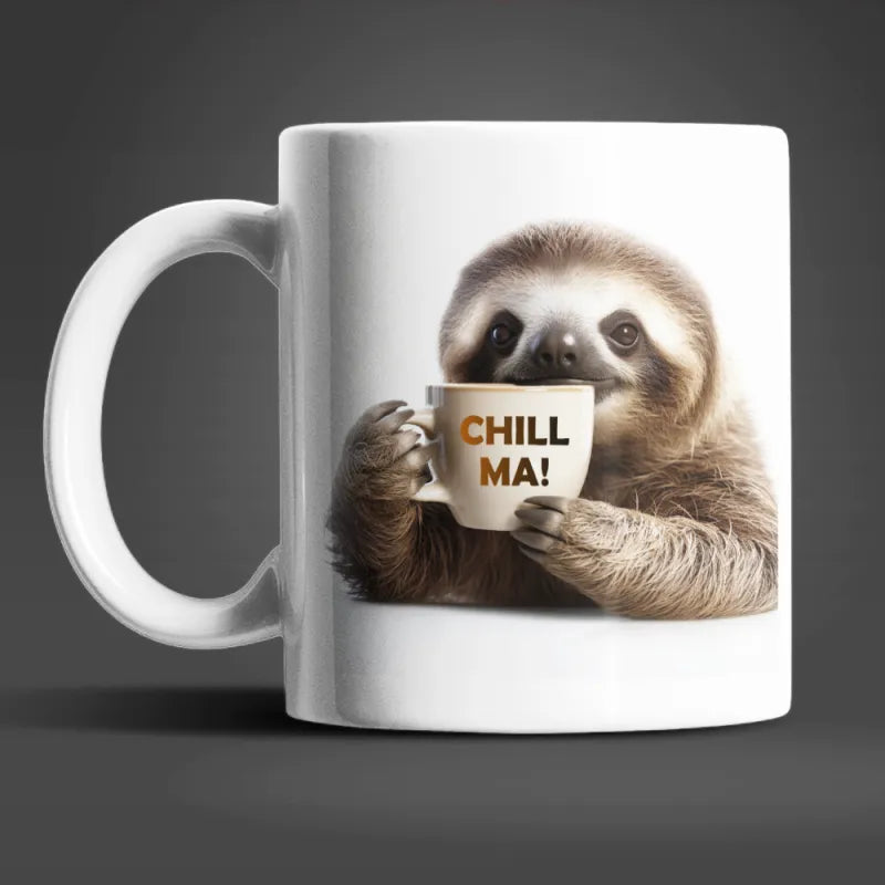 Faultier Stressfreie Kaffeetasse Teetasse Tasse Geschenkidee Geschenk 330 ml - WS-Trend.de