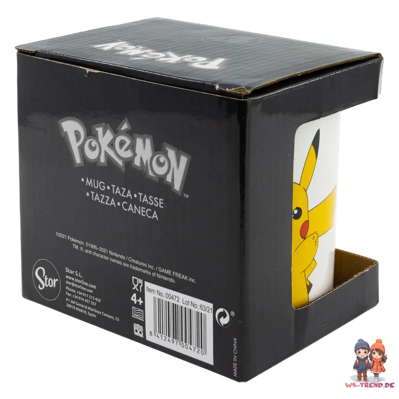 Pokemon Pikachu Kaffeetasse Teetasse 330 ml - WS-Trend.de Tasse Geschenkidee Geschenk