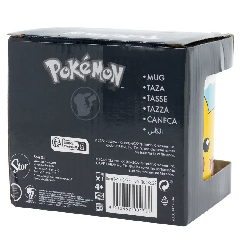 Pokemon Pikachu Bisasam Glumanda Shiggy Kaffeetasse Teetasse 330 ml - WS-Trend.de Tasse Geschenkidee