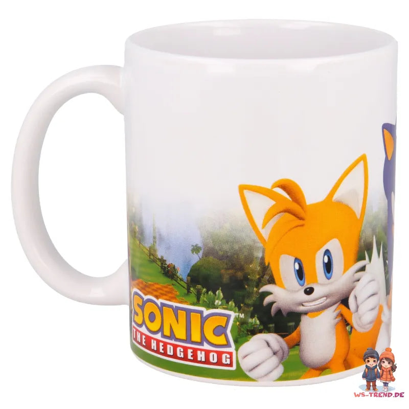 Sonic the Hedgehog Tails Knuckles Kaffeetasse Teetasse Tasse Geschenkidee 330 ml - WS-Trend.de