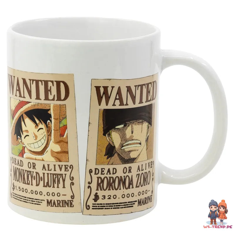 One Piece Ruffy Crew Teetasse Tasse Kaffeetasse Geschenkidee 325 ml - WS-Trend.de