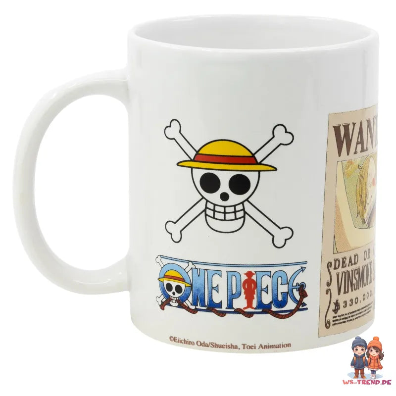 One Piece Ruffy Crew Teetasse Tasse Kaffeetasse Geschenkidee 325 ml - WS-Trend.de