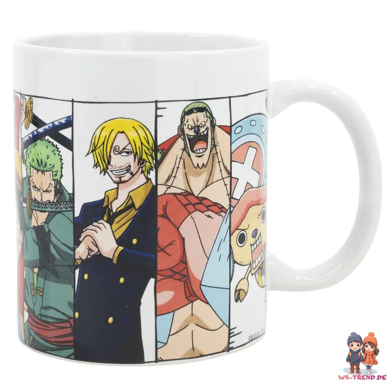 Anime One Piece Ruffy Crew Teetasse Tasse Kaffeetasse Geschenkidee 325 ml - WS-Trend.de