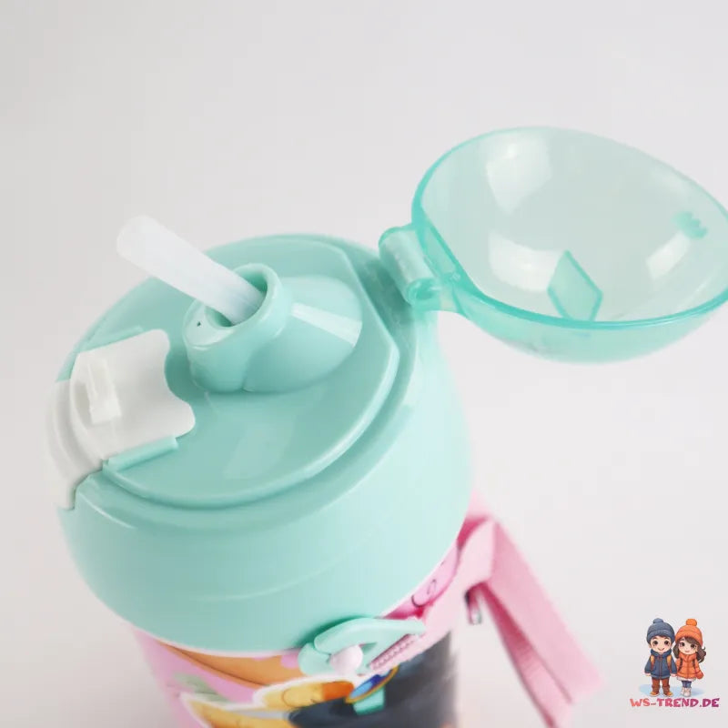 Disney Prinzessin Trinkflasche Flasche mit Trinkhalm Gurt 500 ml - WS-Trend.de Wasserflasche