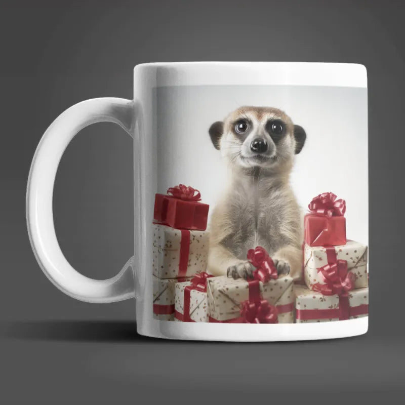 Erdmännchen Geschenke Weihnachten Kaffeetasse Teetasse Tasse Geschenkidee 330 ml - WS-Trend.de