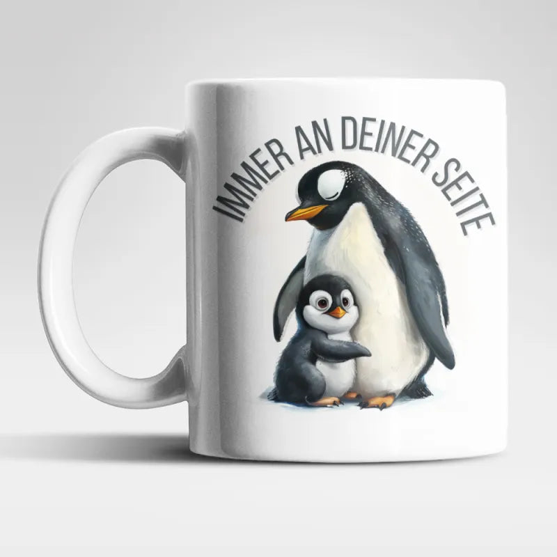 Pinguin Immer an deiner Seite Kaffeetasse Teetasse Tasse Geschenkidee 325 ml - WS-Trend.de