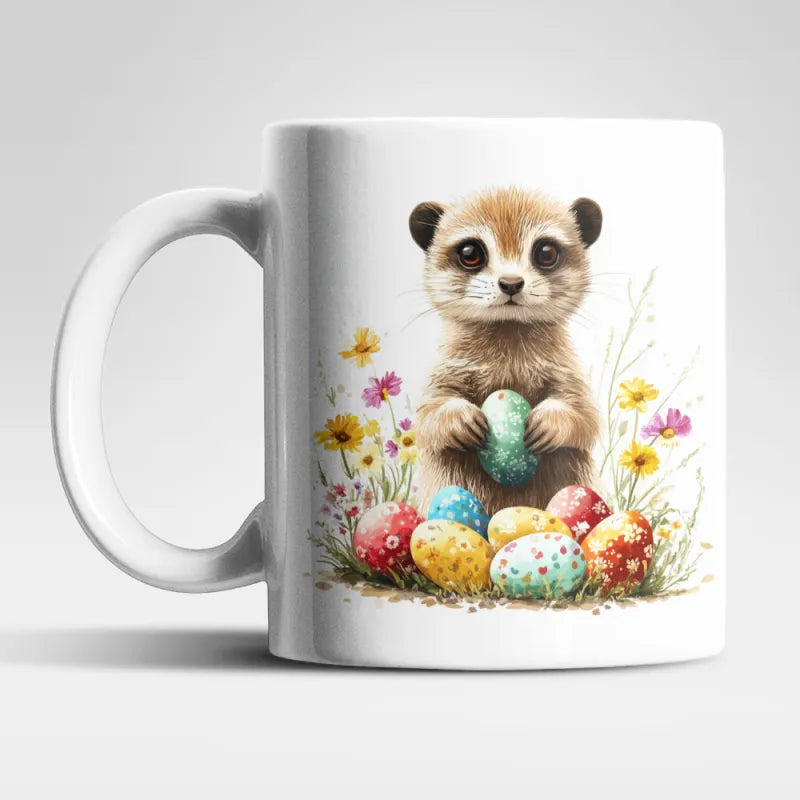 Ostern Erdmännchen Ostereier Kaffeetasse Teetasse Tasse Geschenkidee 325 ml - WS-Trend.de