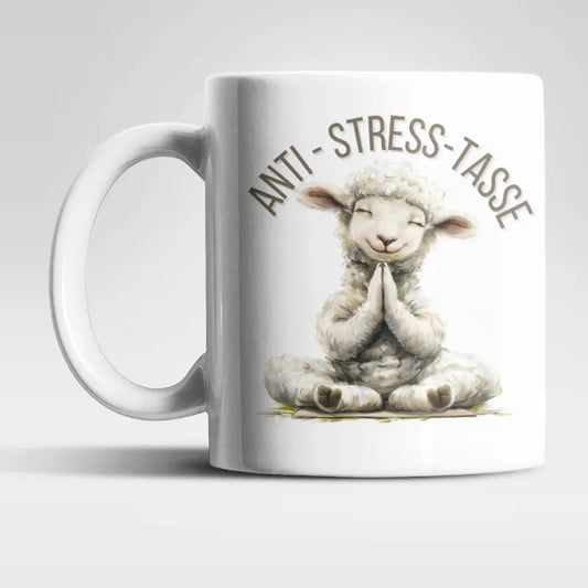 Anti Stress Schäfchen Schaf Kaffeetasse Teetasse Tasse Geschenkidee 325 ml - WS-Trend.de