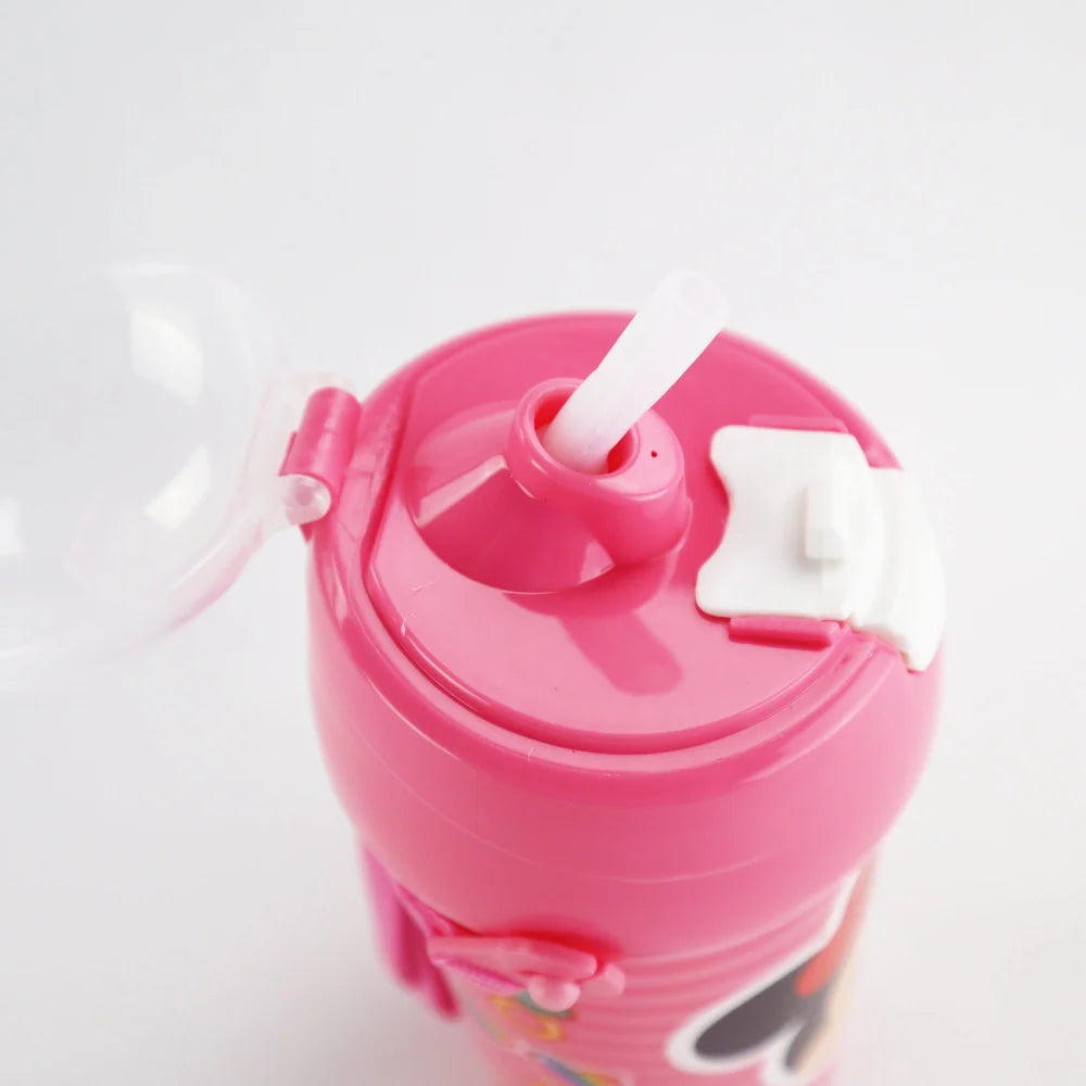 Disney Minnie Maus Trinkflasche Flasche mit Trinkhalm Gurt 500 ml - WS-Trend.de Wasserflasche