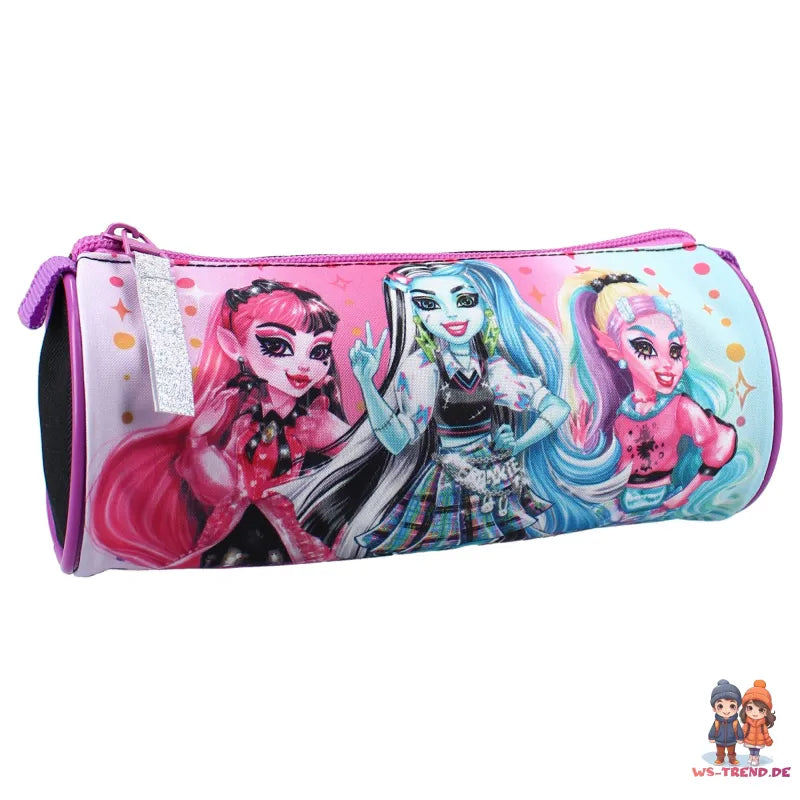Monster High Mädchen Kinder Set Rucksack mit Federmäppchen Tasche 43x32x19 cm - WS-Trend.de