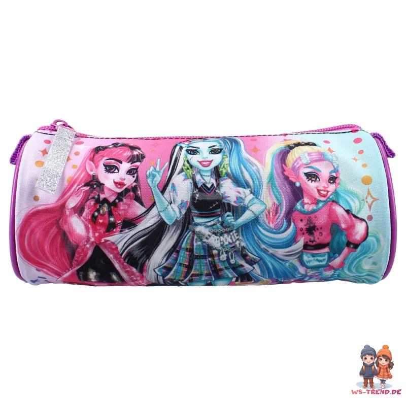 Monster High Mädchen Kinder Set Rucksack mit Federmäppchen Tasche 43x32x19 cm - WS-Trend.de