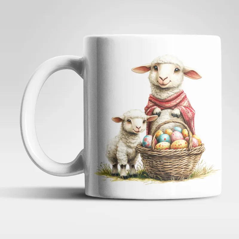 Ostern Schaaf Ostereier Kaffeetasse Teetasse Tasse Geschenkidee 325 ml - WS-Trend.de