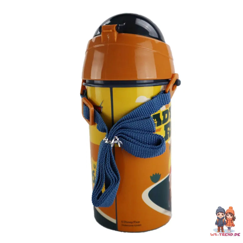 Disney Cars Lightning McQueen Wasserflasche Flasche mit Trinkhalm Gurt 500 ml - WS-Trend.de