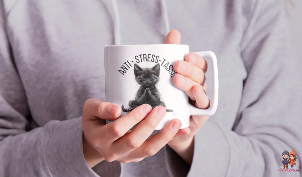 Anti Stress Baby Katze Kätzchen Kaffeetasse Teetasse Tasse Geschenkidee 325 ml - WS-Trend.de