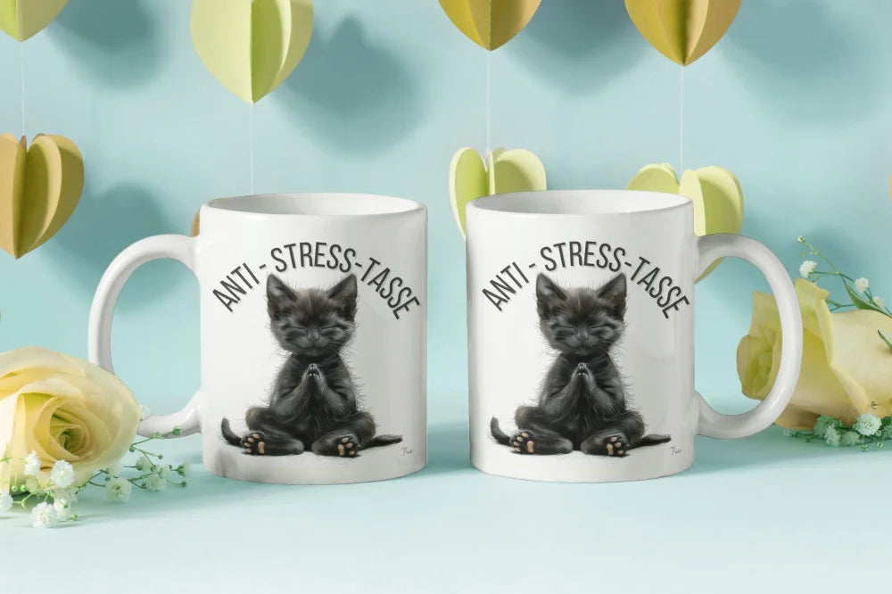 Anti Stress Baby Katze Kätzchen Kaffeetasse Teetasse Tasse Geschenkidee 325 ml - WS-Trend.de