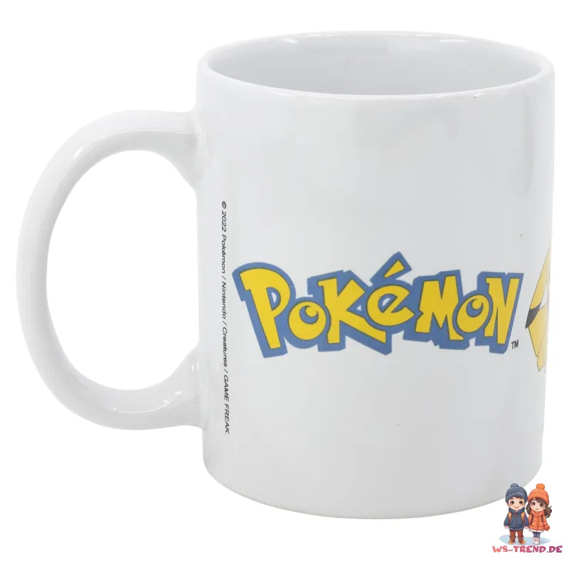 Pokemon Pikachu Bisasam Glumanda Shiggy Kaffeetasse Teetasse 330 ml - WS-Trend.de Tasse Geschenkidee