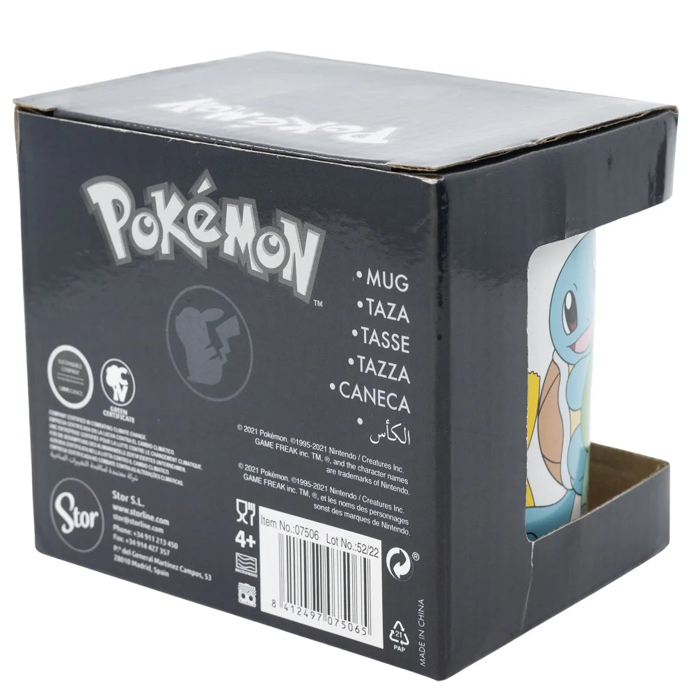 Pokemon Pikachu Bisasam Glumanda Shiggy Kaffeetasse Teetasse 330 ml - WS-Trend.de Tasse Geschenkidee