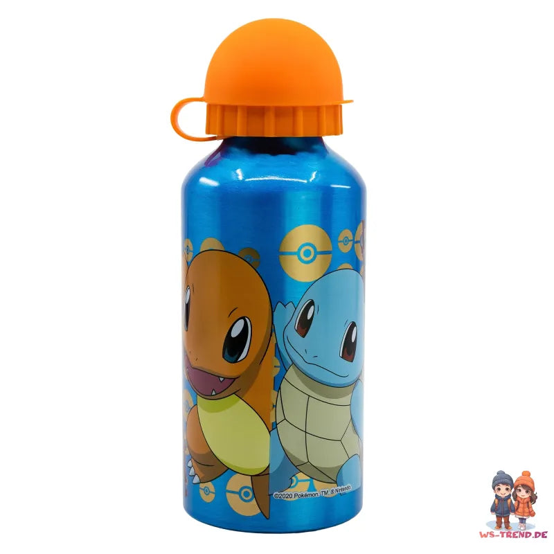 Pokemon Kinder 4 tlg. Set 3 Kammern Brotdose Gabel Löffel Alu-Flasche - WS-Trend.de