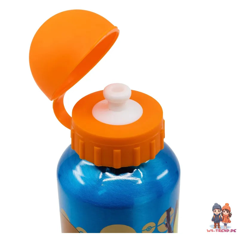 Pokemon Kinder 4 tlg. Set 3 Kammern Brotdose Gabel Löffel Alu-Flasche - WS-Trend.de