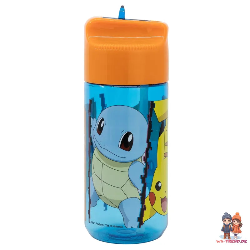 Pokemon Pikachu Bisasam Kinder Wasserflasche - WS-Trend.de Trinkflasche Flasche 430 ml
