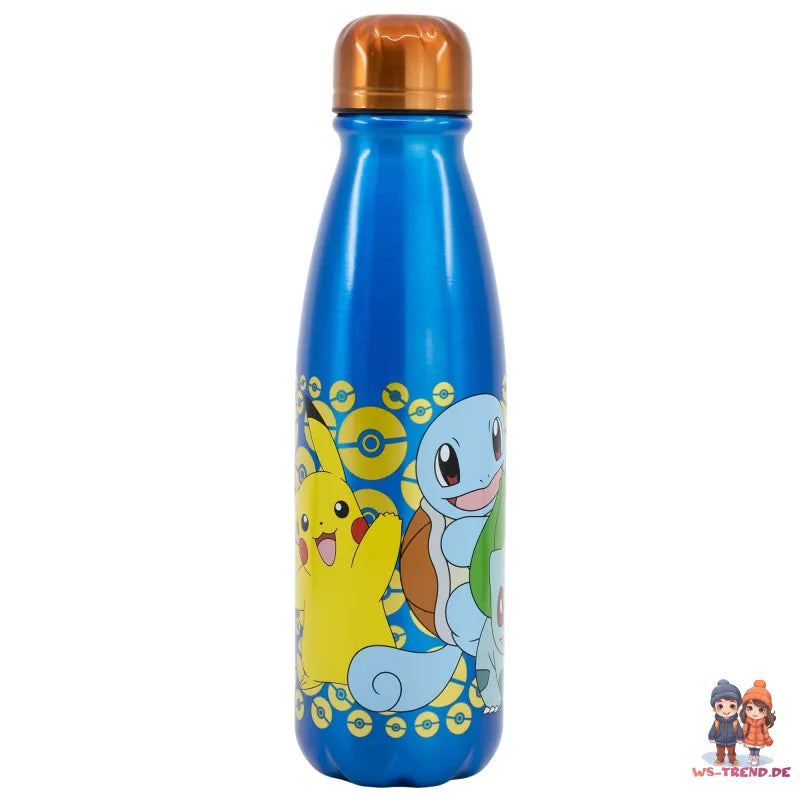 Pokemon Pikachu and Friends ALU Wasserflasche Trinkflasche 600 ml - WS-Trend.de