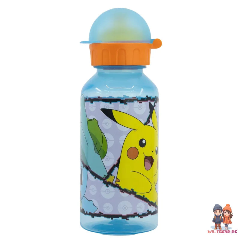 Pokemon Pikachu Kinder 2 tlg. Set 3 Kammern Brotdose Trinkflasche 370 ml - WS-Trend.de