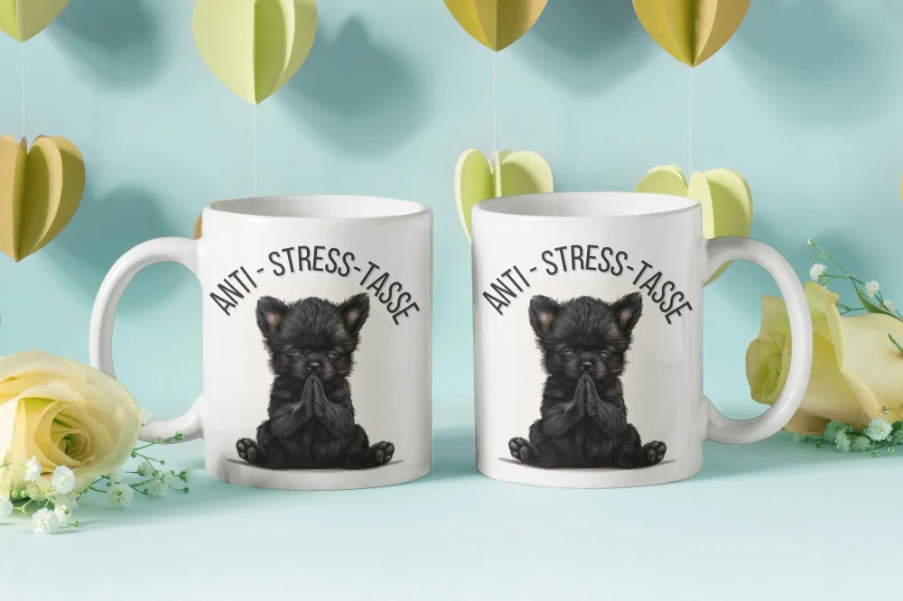 Anti Stress Baby Hund Welpe Kaffeetasse Teetasse Tasse Geschenkidee 325 ml - WS-Trend.de