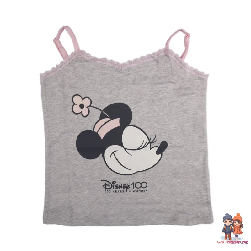 Disney Minnie Maus 100 Years Jugend Pyjama - WS-Trend.de Mädchen kurzarm Schlafanzug 140-164 Baumwolle