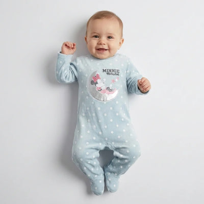 Disney Minnie Maus Baby Kleinkind Strampler Einteiler Velours - WS-Trend.de Velour Gr. 62 - 92