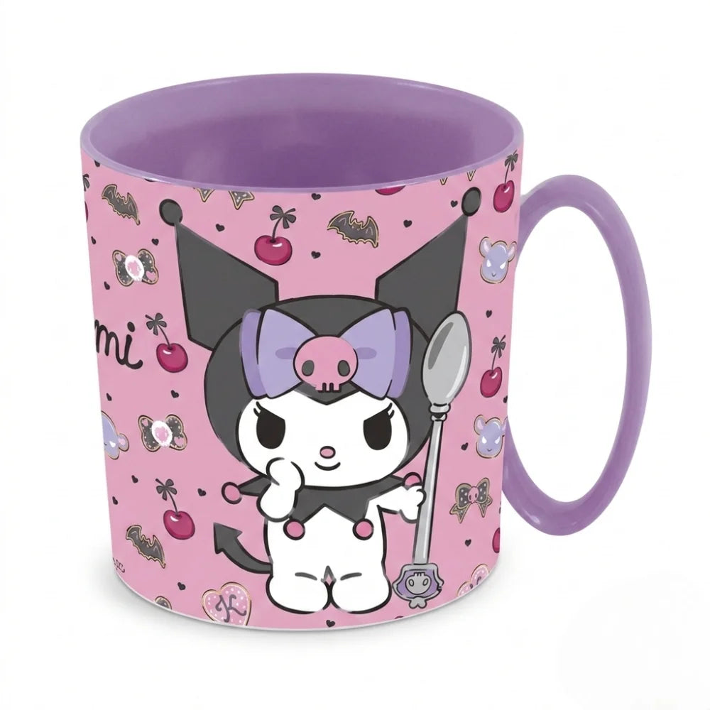 Hello Kitty Kuromi Kinder Geschirr-Set 3 teilig Becher (350 ml) Teller Schüssel - WS-Trend.de