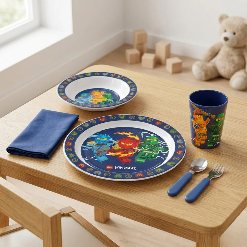 LEGO Ninjago Kinder Geschirr-Set 3 teilig Becher Teller Schüssel - WS-Trend.de