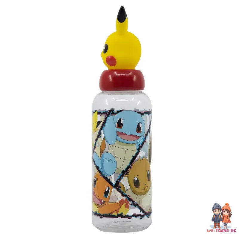 Pokemon Pikachu 3D Deckel Kinder Wasserflasche Trinkflasche - WS-Trend.de Flasche 560 ml