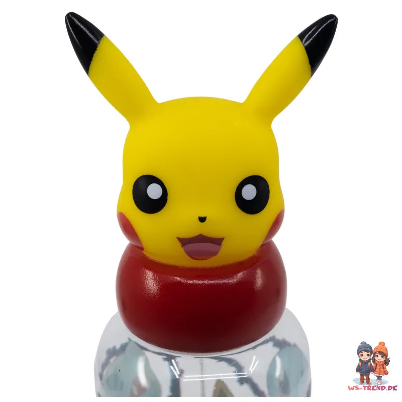 Pokemon Pikachu 3D Deckel Kinder Wasserflasche Trinkflasche - WS-Trend.de Flasche 560 ml
