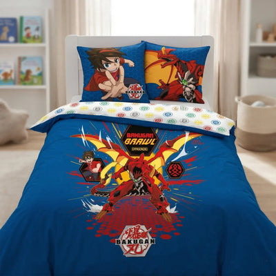 Anime Bakugan Mikrofaser Kinder Bettwäsche Set 135/140x200 - Ansicht 2