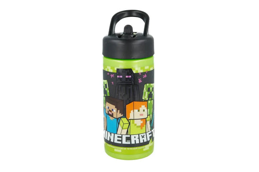 Minecraft Creeper Alex Steve Kinder Wasserflasche - WS-Trend.de Trinkflasche Flasche 410 ml
