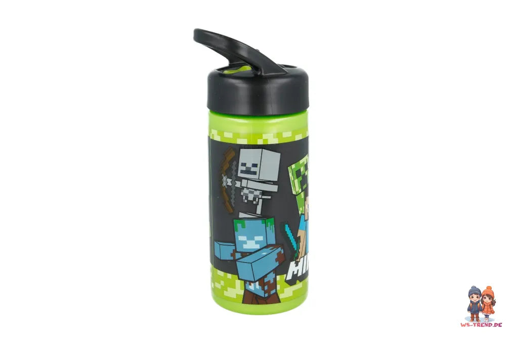 Minecraft Creeper Alex Steve Kinder Wasserflasche - WS-Trend.de Trinkflasche Flasche 410 ml
