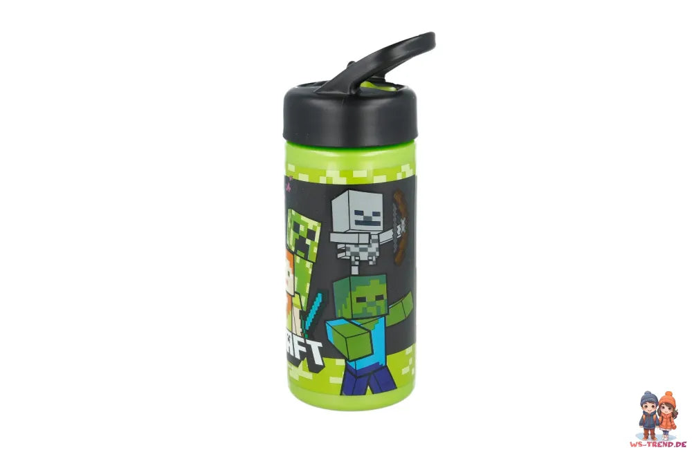 Minecraft Creeper Alex Steve Kinder Wasserflasche - WS-Trend.de Trinkflasche Flasche 410 ml