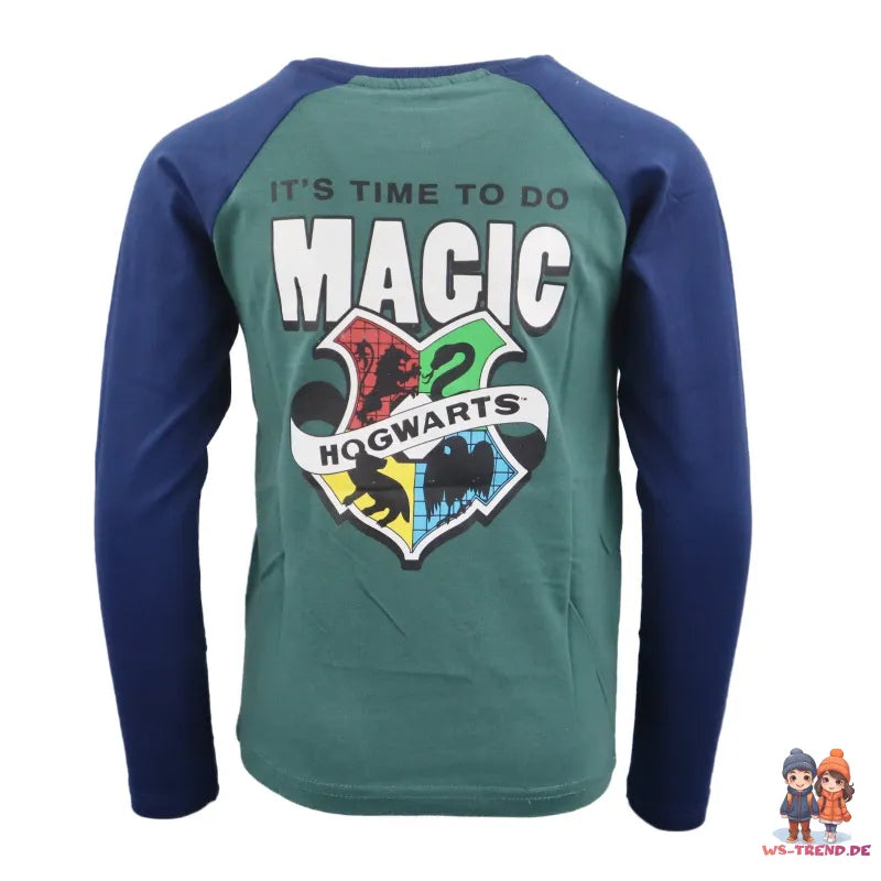 Harry Potter Hogwarts langarm T-Shirt - WS-Trend.de Kinder Shirt 134 - 164 Baumwolle