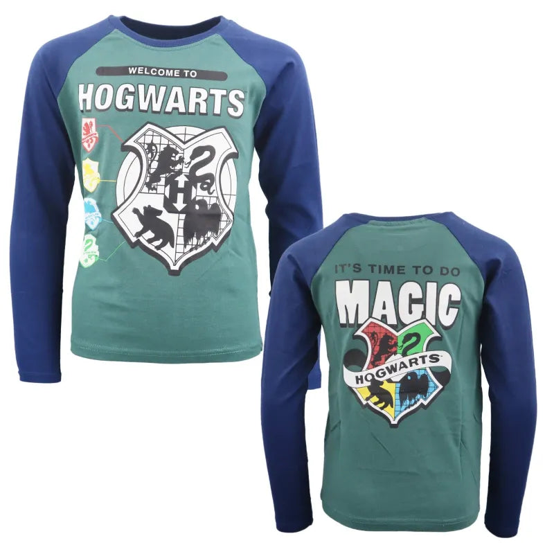 Harry Potter Hogwarts langarm T-Shirt - WS-Trend.de Kinder Shirt 134 - 164 Baumwolle