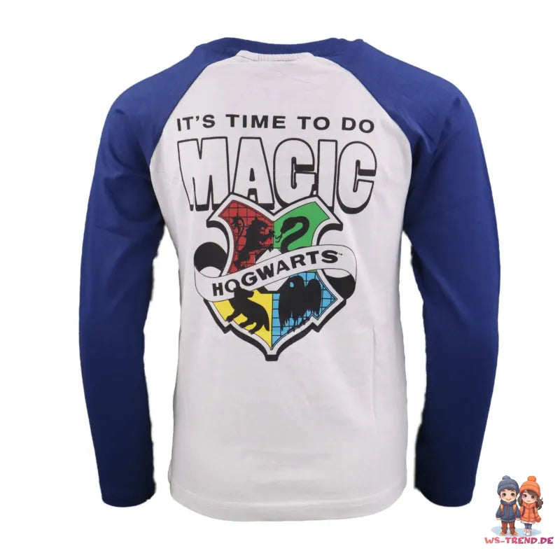 Harry Potter Hogwarts langarm T-Shirt - WS-Trend.de Kinder Shirt 134 - 164 Baumwolle