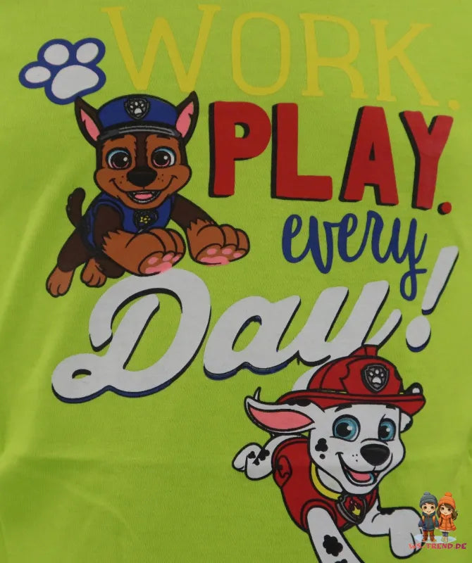 Paw Patrol Chase Marshall Kinder langarm Shirt - WS-Trend.de Jungen Langarmshirt 98-128 Baumwolle