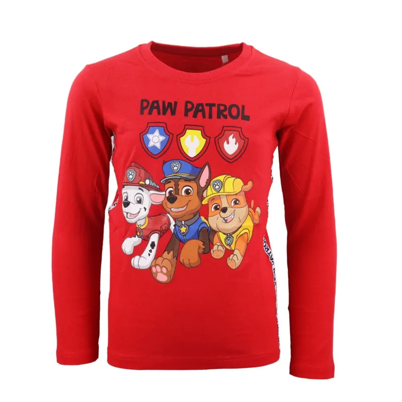 Paw Patrol Chase Marshall Rubble Kinder langarm Shirt - WS-Trend.de Jungen 98 -128 Baumwolle