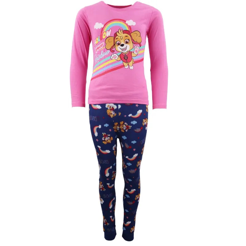 Paw Patrol Skye Kinder langarm Pyjama Schlafanzug - WS-Trend.de 98 -128 Baumwolle