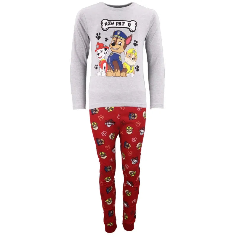 Paw Patrol Jungen Kinder Schlafanzug Pyjama lang - WS-Trend.de Nachtwäsche 98 - 128 Baumwolle