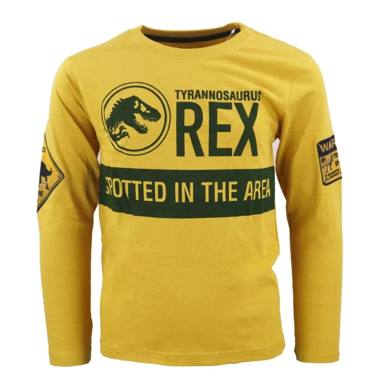 Jurassic World Kinder Jugend langarm T-Shirt - WS-Trend.de T-Rex Jungen Shirt Gr. 134-164 Dinosaurier