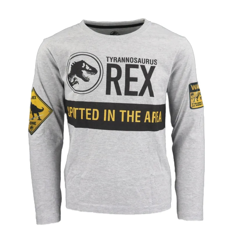 Jurassic World Kinder Jugend langarm T-Shirt - WS-Trend.de T-Rex Jungen Shirt Gr. 134-164 Dinosaurier