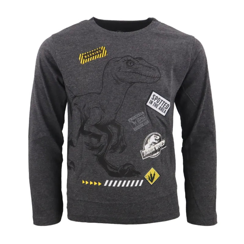 Jurassic World Kinder Jungen langarm T-Shirt - WS-Trend.de T-Rex Shirt Gr. 104-134 Dinosaurier