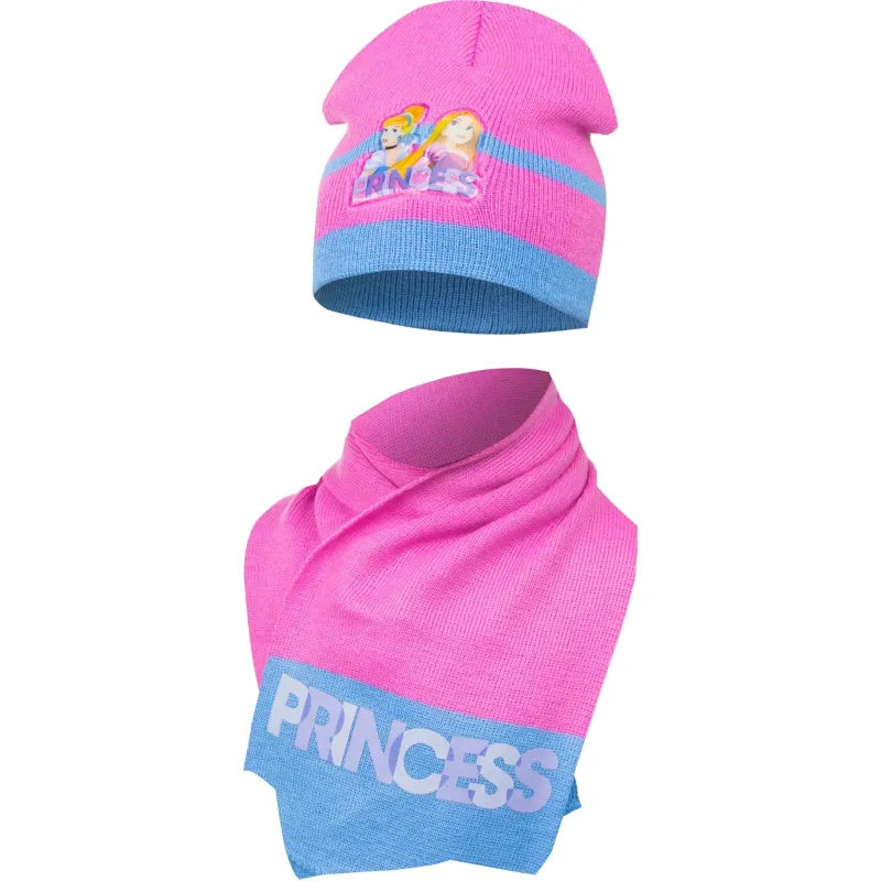 Disney Prinzessinnen Kinder Herbst Wintermütze plus Schal - WS-Trend.de Princess Rapunzel Cinderella mit 48 51