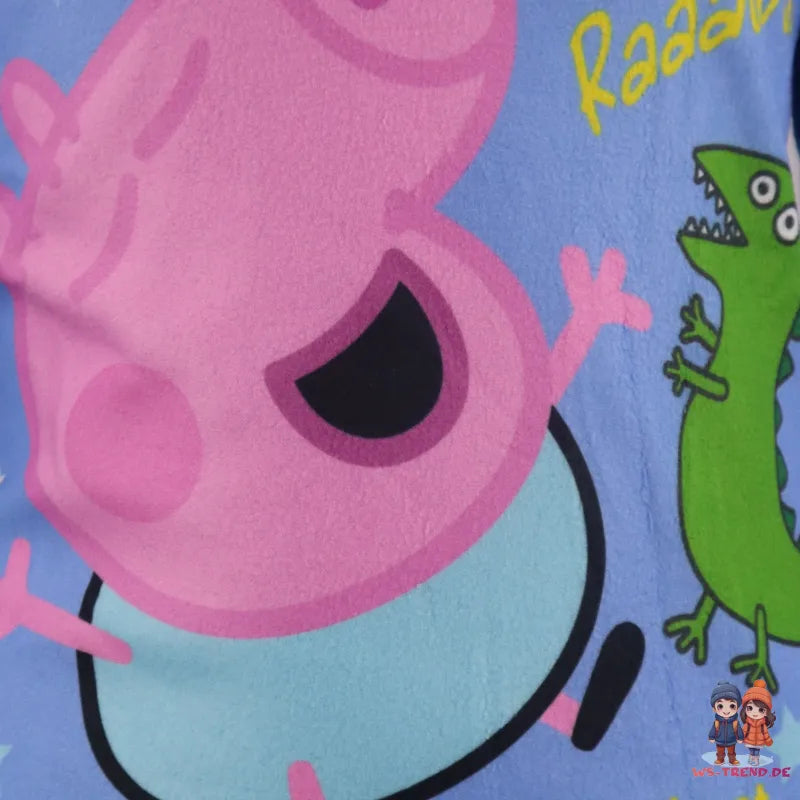 Peppa Wutz George Kinder Fleece Schlafanzug Pyjama lang - WS-Trend.de Dino Polar Hausanzug 92 - 128