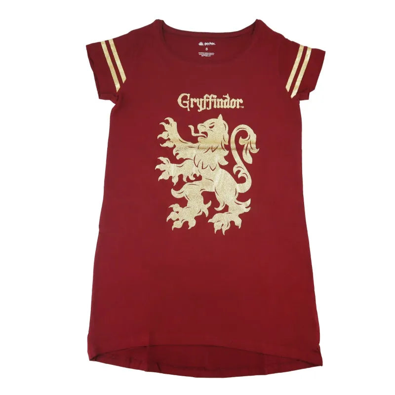 Harry Potter Hogwarts Gryffindor Damen kurzarm Schlafshirt - WS-Trend.de S-XL Baumwolle NEU